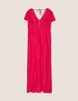 Robe longue droite fluide rose fushia femme offre à 69,99€ sur Bréal