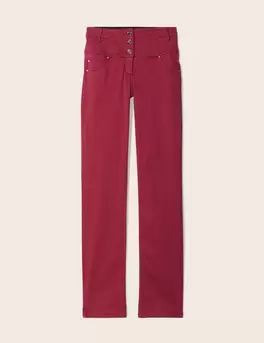 Pantalon droit rouge foncé femme offre à 79,99€ sur Bréal