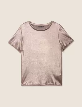 T-shirt manches courtes couleur cuivre femme offre à 29,99€ sur Bréal