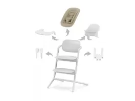 Chaise haute évolutive Lemo 2 All White (pack 4 en 1 avec transat) offre à 431,95€ sur Catimini