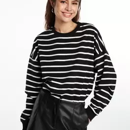 Sweatshirt with allover print offre à 9,99€ sur New Yorker