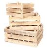 Caisses en bois brut L14xP26.5xH18cm + L16xP33xH23cm + L17xP39xH30cm - par 3 offre à 26,75€ sur Retif