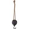 Poulie en métal noir avec crochet et corde de longueur 56cm offre à 5,35€ sur Retif