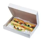 Boîte pour plateaux traiteur carton blanc 43x29x6cm - par 25 offre à 0,6€ sur Retif