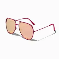 Lunettes de soleil aviateur bord fuchsia offre à 10€ sur Claire's