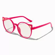 Lunettes à verres transparents ronds chat rose Claire's Club offre à 5€ sur Claire's