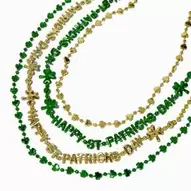 Colliers perlés à trèfles Saint-Patrick - Lot de 4 offre à 4€ sur Claire's