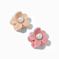 Pinces à cheveux fleurs roses et couleur ivoire - Lot de 2 offre à 2,5€ sur Claire's