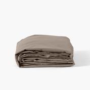 Drap housse coton lavé Songe taupe