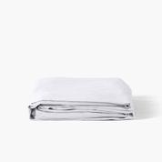 Drap housse satin de coton uni Prestige blanc