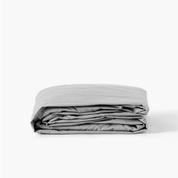 Drap housse percale de coton Neo gris