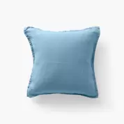 Housse de coussin lin lavé Songe bleu baltique offre à 22€ sur carré blanc