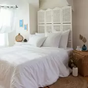 Housse de couette percale de coton Neo blanc offre à 75€ sur carré blanc