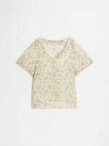 Blouse short sleeve mother-to-be printed with flowers offre à 45€ sur Natalys