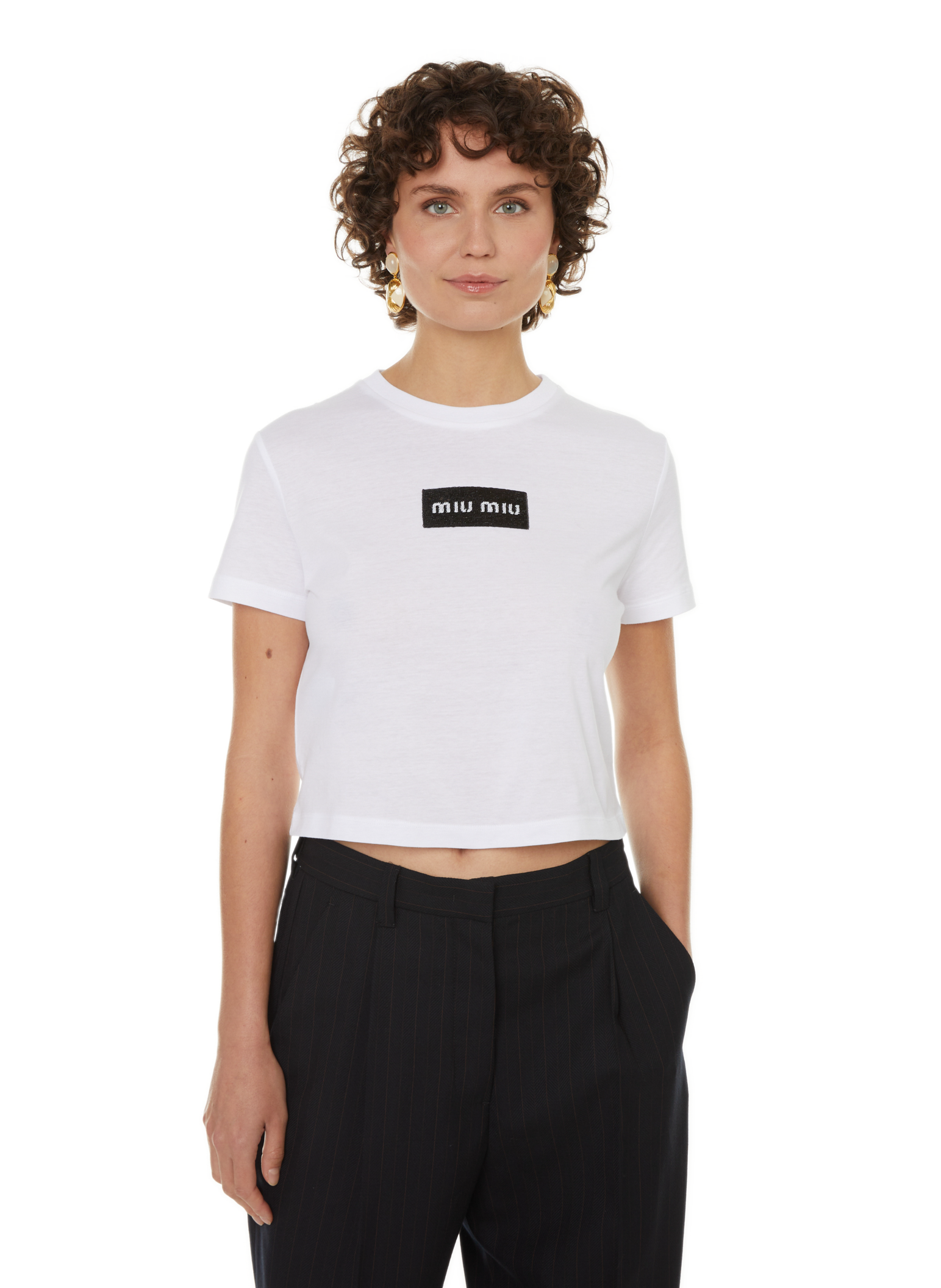 T-shirt à logo | Blanc offre à 620€ sur Printemps