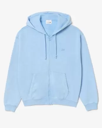 Sweatshirt à capuche loose fit effet délavé offre à 180€ sur Lacoste