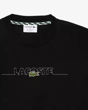 T-shirt brodé fabriqué en France offre à 85€ sur Lacoste