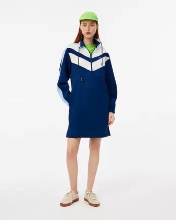 Robe sweatshirt relaxed fit interlock offre à 200€ sur Lacoste