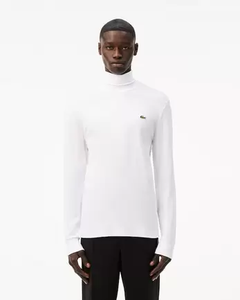 T-shirt manches longues col roulé offre à 80€ sur Lacoste