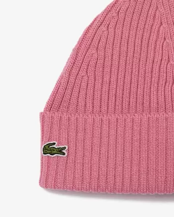 Bonnet laine côtelée offre à 30€ sur Lacoste