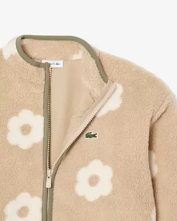 Veste polaire zippée à fleurs offre à 130€ sur Lacoste