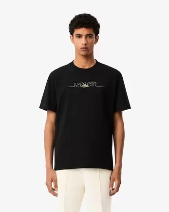 T-shirt brodé fabriqué en France offre à 85€ sur Lacoste