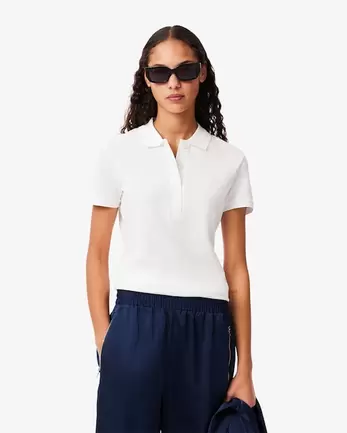 Polo L.12.D slim fit en mini piqué stretch offre à 110€ sur Lacoste