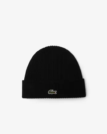 Bonnet laine cardée côtelée offre à 60€ sur Lacoste