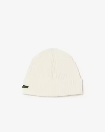 Bonnet en laine peignée côtelée offre à 55€ sur Lacoste