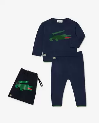 Ensemble de pyjama crocodile graphique offre à 100€ sur Lacoste