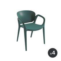 Chaise Octave en résine bleue intérieur extérieur - lot de 4 offre à 360€ sur Cuisines Schmidt