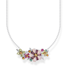 Cha&icirc;ne fleurs pierres multicolores argent de la collection  dans la boutique en ligne de THOMAS SABO offre à 239€ sur Thomas Sabo