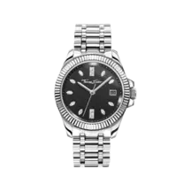 Montre pour femme Divine Silver avec cadran noir et pierres blanches argent de la collectiondans la boutique en ligne de THOMAS SABO offre à 369€ sur Thomas Sabo