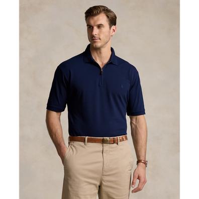 Polo en piqué stretch à patte zippée offre à 89€ sur Ralph Lauren