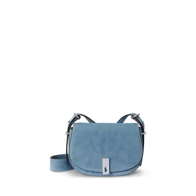 Sac Mini Saddle Bag Polo ID en daim offre à 499€ sur Ralph Lauren