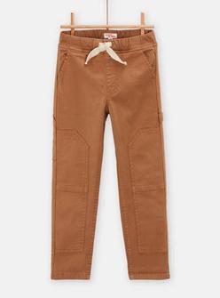 Pantalon marron découpe genoux pour garçon offre à 22,99€ sur DPAM