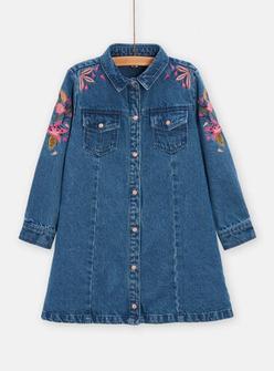 Robe en jean avec broderie fleurie pour fille offre à 29,99€ sur DPAM