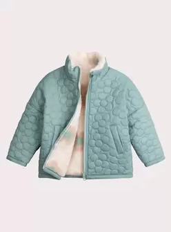 Doudoune reversible en sherpa imprimé fleuri pour fille offre à 39,99€ sur DPAM