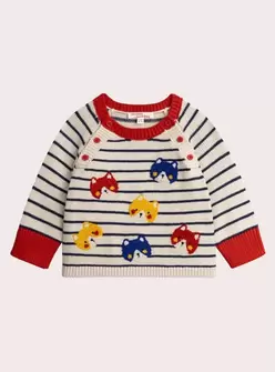 Pull rayé à animation renard pour bébé garçon offre à 18,39€ sur DPAM