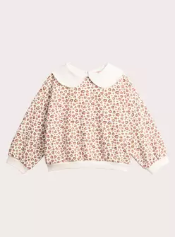 Sweat col claudine imprimé léopard pour fille offre à 23,99€ sur DPAM