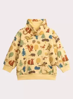 Sweat beige imprimé animaux de la forêt pour garçon offre à 23,99€ sur DPAM