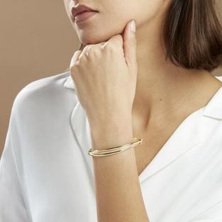 Bracelet Jonc Claudie 3 Fils Entrelaces Or Jaune offre à 585€ sur Histoire d'Or