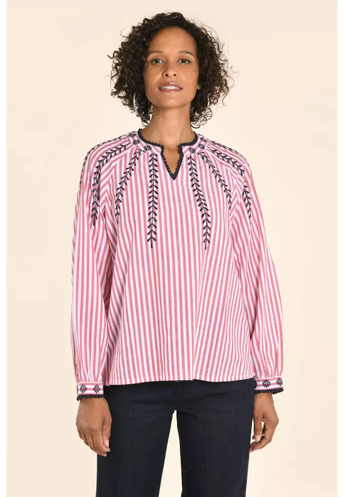 FRANNIE - BLOUSE BOHÈME - BORDEAUX offre à 119€ sur Un Jour Ailleurs