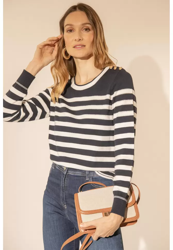 PULL - NIGHT / OFF WHITE - GALION offre à 119€ sur Un Jour Ailleurs