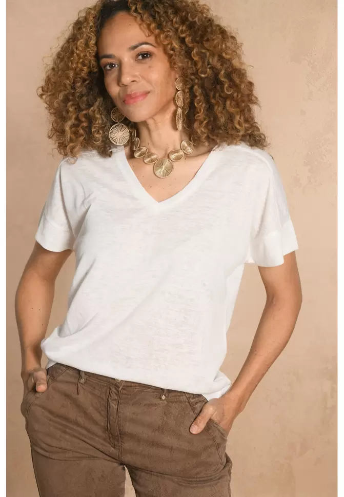 T-SHIRT - OFF WHITE - GRIBOUILLE offre à 69€ sur Un Jour Ailleurs
