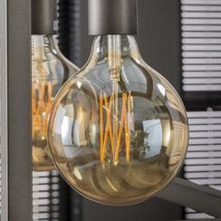 Ampoule globe 12,5 cm ambré LED filament lumière chaude (E27) offre à 18,95€ sur Pier Import