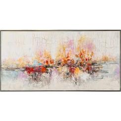 Tableau abstrait panorama de couleurs chaudes offre à 215,2€ sur Pier Import