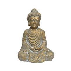 Statue pour extérieur Bouddah assis or vieilli H59,5 cm offre à 41,97€ sur Pier Import