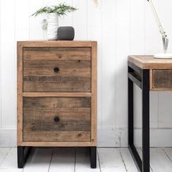 Caisson de bureau en bois recyclé 2 tiroirs BRISBANE offre à 557,1€ sur Pier Import