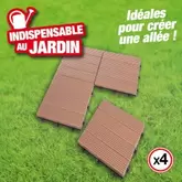 Lot de 4 dalles en bois... offre à 23,39€ sur Outiror